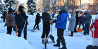 В Серпухове почти 600 человек вышли на снежный субботник - Smitanka.Ru